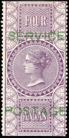 * SG#O17 - Official Stamps. 4a. Purple. Overprint '' SERVICE POSTAGE''. BPA CERTIFICATE (1967). SUP. - Fiji (...-1970)