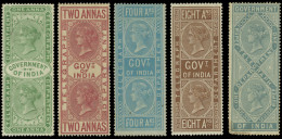 (*) SG#T4/T7+T9 - Telegraph Stamps. Set Of 5. VF. - Fiji (...-1970)