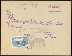 Obl. SG#0 - TURKISH Stamps YT#196. 1pi. Blue (déf.), Used "BAGDAD 4" December 9th 1915 On Letter To ISPHAHAN - PERSE. Tr - Other & Unclassified