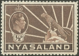* SG#130a/131b+132 - + 132a + 133 + 133a + 134/143. Set Of 16. F To VF. - Nyassaland (1907-1953)