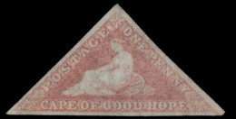 * SG#5a - 1p. Rose. F. - Kaap De Goede Hoop (1853-1904)