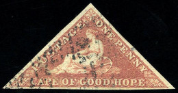 Obl. SG#5a - 1p. Rose. VF. - Kaap De Goede Hoop (1853-1904)