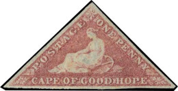 * SG#5b - 1p. Deep Rose-red. White Paper. VF. - Kaap De Goede Hoop (1853-1904)