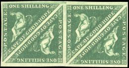 * SG#8b - 1sh. Deep Dark Green. Block Of 4. White Paper. Larges Margins. SUP. - Cap De Bonne Espérance (1853-1904)