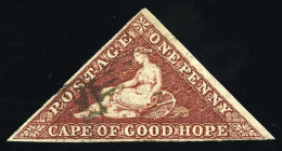 Obl. SG#18 - 1p. Deep Carmine-red. F. - Cap De Bonne Espérance (1853-1904)