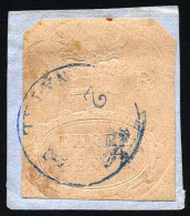Obl. SG#4 - 3p. Rose On Piece. VF. - Natal (1857-1909)