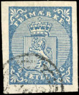 Obl. 1a - 4s. Bleu. Variété Double Patte. SUP. R. - Autres & Non Classés