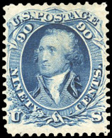 (*) 111 - 90c. Bleu. WASHINGTON. Tirage D'une Grande Finesse. TB. - Autres & Non Classés