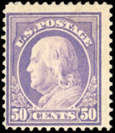 * 193 - 50c. Franklin Violet Terne. Décentré. Sc#422. B. - Otros & Sin Clasificación