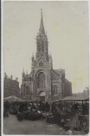 - 3394 -  A Identifier Photo Carte Envoyée De Virton  Vers Bruxelles   ( église , Marché )  Superbe !!! - Autres & Non Classés