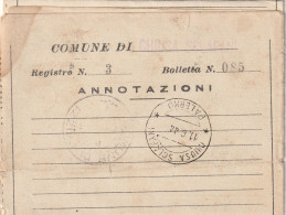 25 CENT. AMGOT SU DOCUMENTO - Occ. Anglo-américaine: Sicile