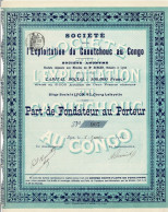 Titre De 1906 - Société Pour L'Exploitation Du Caoutchouc Au Congo - - Industrie