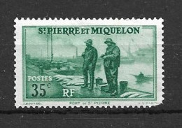 St.Pierre Et Miquelon   1938   N° 176   Neuf  Avec Trace De Charnière - Neufs