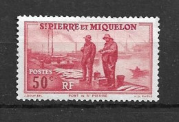 St.Pierre Et Miquelon   1938   N° 177   Neuf  Avec Trace De Charnière - Neufs