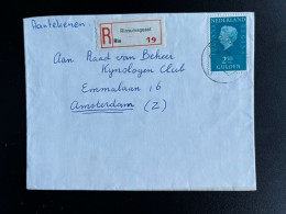 NETHERLANDS 1973 REGISTERED LETTER RINSUMAGEEST TO AMSTERDAM 30-11-1973 NEDERLAND AANGETEKEND - Cartas & Documentos