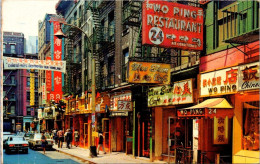 21-11-2023 (3 V 2) USA (posted To Australia In 1976) New York Chinatown Peel Street - Autres Monuments, édifices