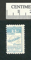 B63-73 CANADA Montreal Universal Trading Stamp MNH - Vignette Locali E Private