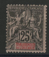 N° 8 Neuf * (MH) Cote 72 € 25 Ct Noir Sur Rose Type Groupe Allégorique TB - Unused Stamps