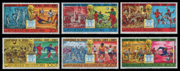 Komoren 1978 - Mi-Nr. 384-389 A ** - MNH - Fußball / Soccer - Comores (1975-...)