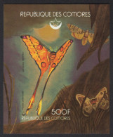 Komoren 1978 - Mi-Nr. Block 148 B ** - MNH - Ungez / Imp - Schmetterlinge - Comores (1975-...)