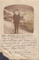 EISENBAHN FOTO: Bahnwärter An Seinem Bahnübergang, Um 1908 - Ferrocarril