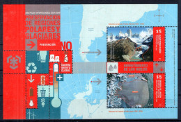 Argentina - 2009 - Souvenir Sheet - Preservación De Regiones Polares Y Glaciares. - Nuevos