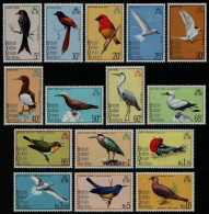 BIOT 1975 - Mi-Nr. 63-77 ** - MNH - Vögel / Birds (III) - Brits Indische Oceaanterritorium