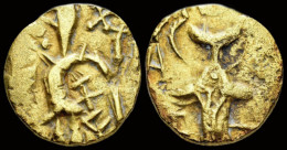 Kushan Kingdom Hunnic Tribes Kidarites Electrum Dinar - Indian