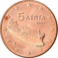 Grèce, 5 Euro Cent, 2005, SUP, Copper Plated Steel, KM:183 - Grèce
