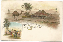 SOUVENIR EGYPTE CARTE GRUSS - Pyramids