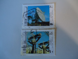 LIBAN  LEBANON USED 2  STAMPS  STATION SPACE - Lebanon