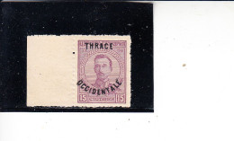 THRACE  1919-20 - Unificato  53** - Soprastampato - Thrace