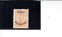 THRACE  1919-20 - Unificato   56* (L) -  Soprastampato - Thracië