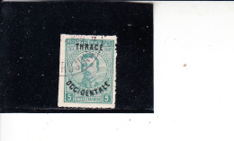 THRACE  1919-20 - Unificato  51° -  Soprastampato - Thracië