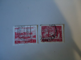 LIBAN  LEBANON  USED  STAMPS  2 MONUMENTS  WITH POSTMARK - Libanon