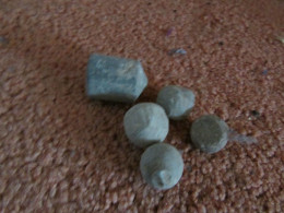 4 Bullets Artillery Shrapnel Battle Of Castricum Netherlands 1799 - Decotatieve Wapens