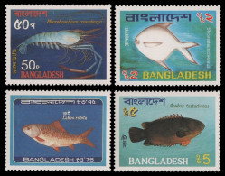 Bangladesch 1983 - Mi-Nr. 190-193 ** - MNH - Fische / Fish - Bangladesch