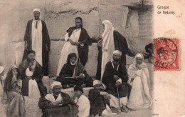 Ethnologie Afrique (Egypte, Port-Saïd) Groupe De Beduins (ou Bédouins) Carte De 1905 - Afrique