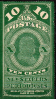 DB-126- U.S.A.- Emissione Del  1865 (sg) NG - Assottigliato In Alto -Qualità A Vostro Giudizio. - Journaux & Périodiques