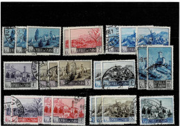 SAN MARINO ,"Paesaggi" 24 Pezzi Usati Con Ripetizioni ,qualita Ottima - Used Stamps