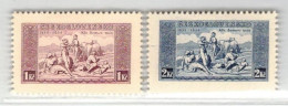 Tchécoslovaquie 1934 Mi 330-1 X (Yv Timbres De BF), (MH) Trace De Charniere, - Ongebruikt