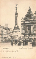 BELGIQUE - Bruxelles - Le Monument Anspach - Fontaine - Animé - Carte Postale Ancienne - Monuments