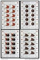 2007 Slovenia Slovenie Slowenien - Mi 636/9 - WWF - Red Squirrel - 4 Sheets Of 10 Stamps MNH - Other & Unclassified