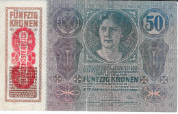 AUTRICHE ÖSTERREICH - 50 Kronen (54a) - 2 Janvier 1914 - Autriche