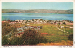 ISRAEL - Tiberias - Vue D'ensemble Du Lac Et De La Ville - Colorisé - Carte Postale - Israël