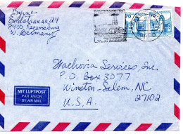 72406 - Bund - 1985 - 2@70Pfg B&S A LpBf REGENSBURG - ... -> Winston-Salem, NC (USA) - Lettres & Documents