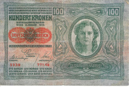 AUTRICHE ÖSTERREICH - 100 Kronen (56) - 2 Janvier 1912 - Oesterreich