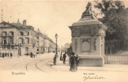 BELGIQUE - Bruxelles - Rue Royale - Carte Postale Ancienne - Otros & Sin Clasificación