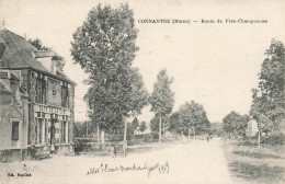 Connantré * La Route De Fère Champenoise * Café De La Gare - Sonstige & Ohne Zuordnung