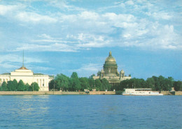 RUSSIE - Cathédrale Saint-Isaac - Vu Des Quais - Colorisé - Carte Postale - Russia